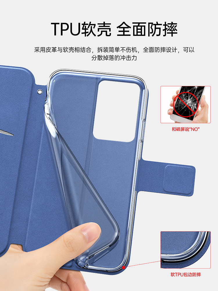 适用华为荣耀100手机壳honor100pro带翻盖5G双面保护皮套MAA一AN00全包防摔MAAAN10硅胶磨砂por软壳男女pr0老