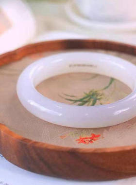 新疆天然烟紫镯货老坑手镯