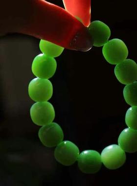 天然和田玉碧玉手串男女款