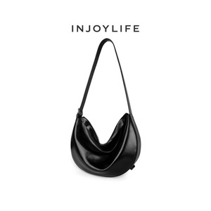 INJOYLIFE香蕉船包 长期主义 | 百搭月牙包大容量软皮单肩斜挎包