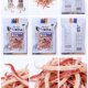Ready-to-eat shredded dried red squid as a snack with seafood 120g