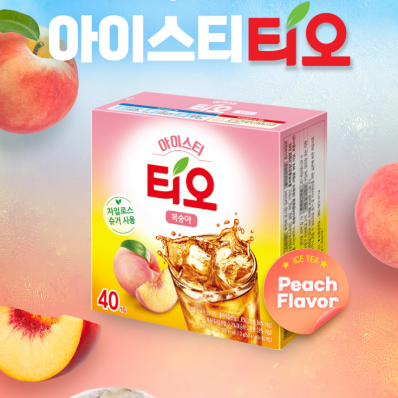 韩国进口饮料东西TIO苹果柠檬味冰红茶固体饮料冲饮13g*18条234g-图1
