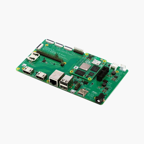 树莓派官方CM4 IO BOARD扩展底板 PCIe CM 4电源 散热片 金属外壳 - 图0