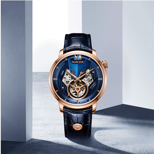 Renault Black Cool Black Men's Mechanical Watch Waterproof