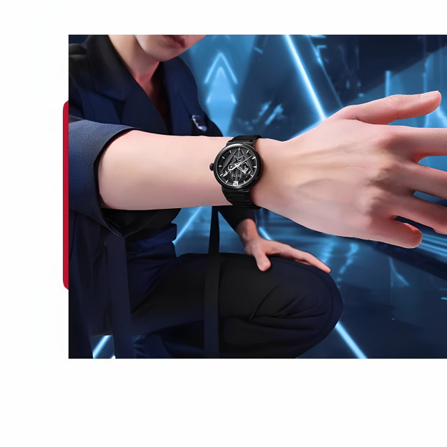 FIYTA Black Starship Mechanical Watch