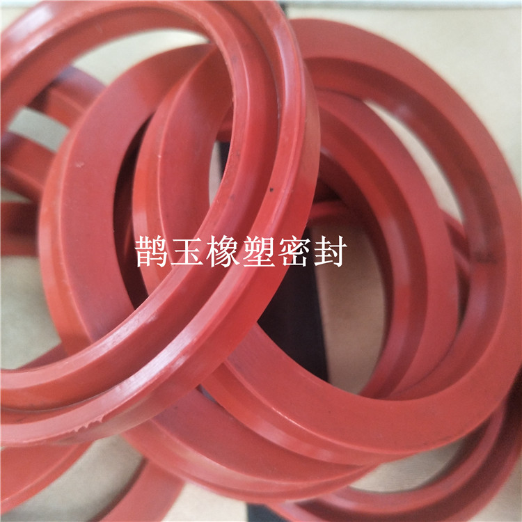 橡胶油缸密封圈 氟胶耐高温UN UHS Y型密封圈 硅胶 丁青油缸油封 - 图1