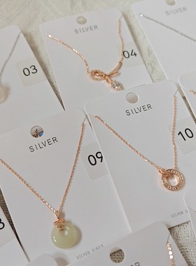 放漏孤品清仓通体s925纯银项链吊坠福利精工纯银2件包邮