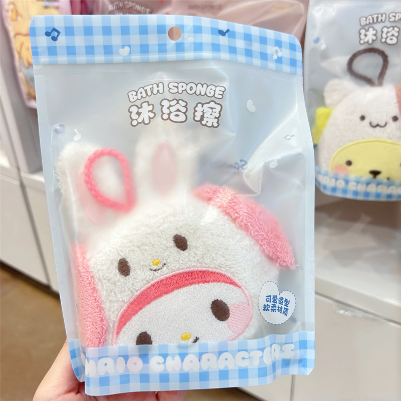 MINISO名创优品三丽鸥玉桂狗美乐蒂沐浴擦可爱库洛米洗澡球搓澡擦 - 图3