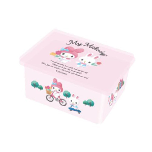 Miniso名创优品三丽鸥环球生活集系列闪粉带盖收纳盒桌面杂物整理 - 图1