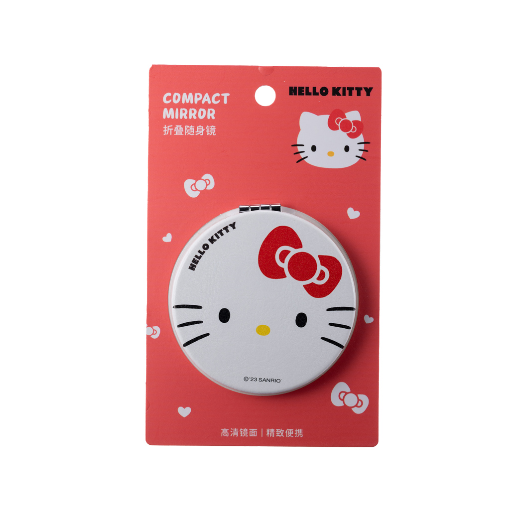 MINISO名创优品HelloKitty凯蒂猫经典双面折叠随身镜迷你小镜子