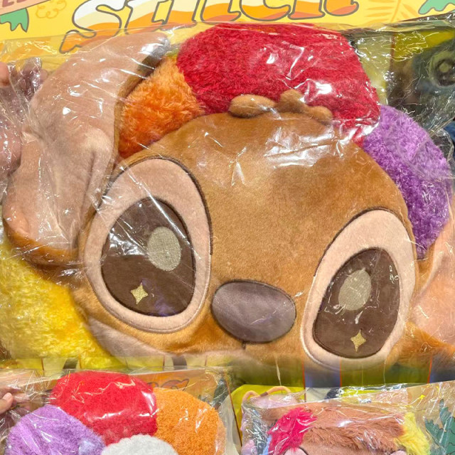MINISO Disney Stitch Series Brown Cushion Cute Plush Pillow Cushion Doll