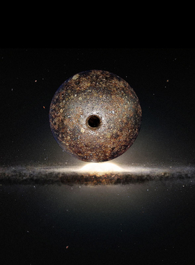 天上的星星陨石珠子 西北非球粒石陨石手串 饰品能量石陨石珠子