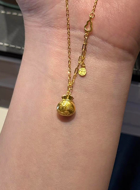 金色福袋项链女2025新款轻奢小众