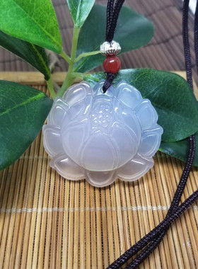 玛瑙天然玉髓情侣饰品毛衣链吊坠