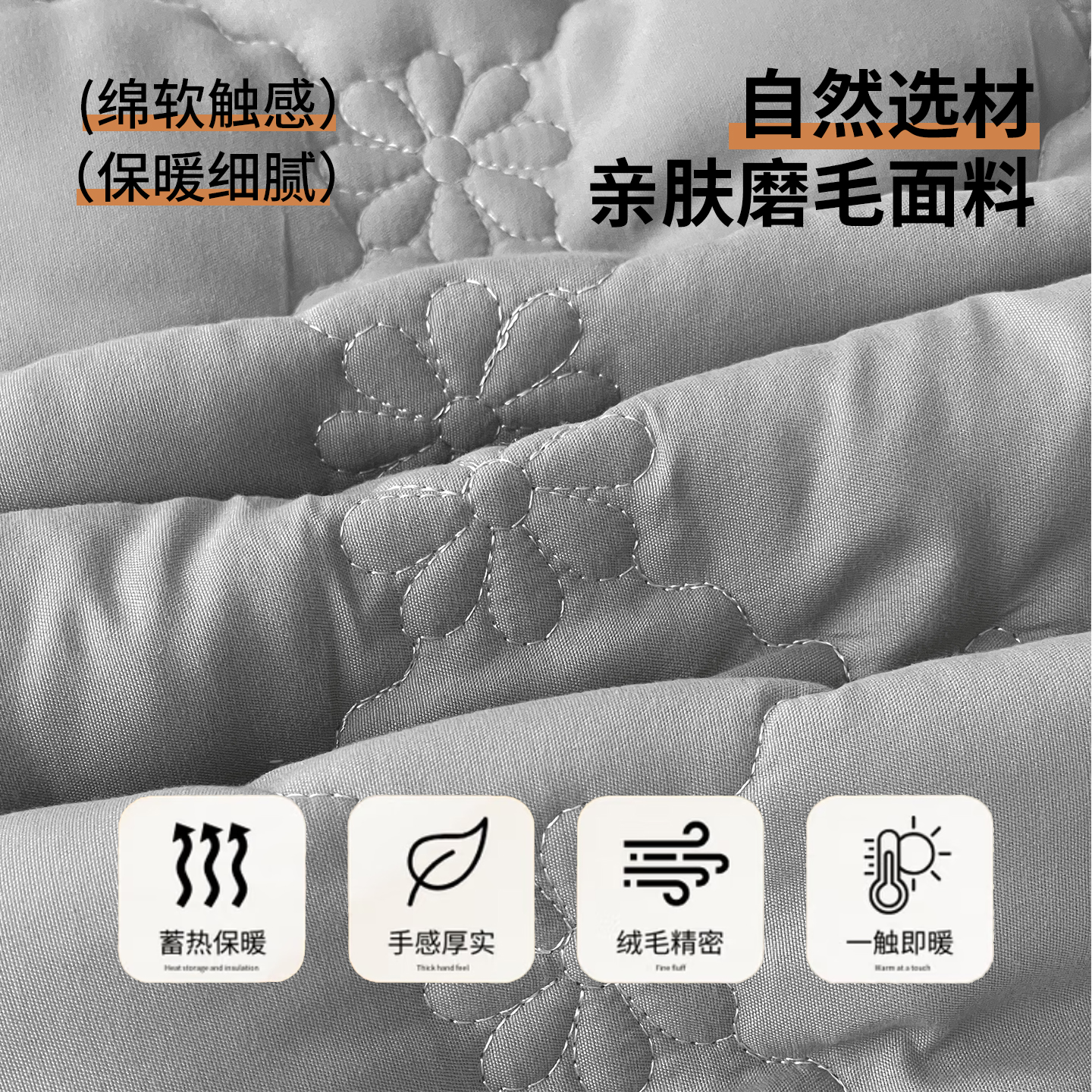 无印良品单件床裙式床笠简约纯色加厚夹棉防尘保护套防尘罩床垫罩 - 图0