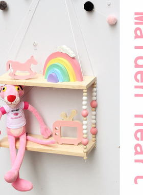 少女心北欧风格积木玩具壁挂摆件