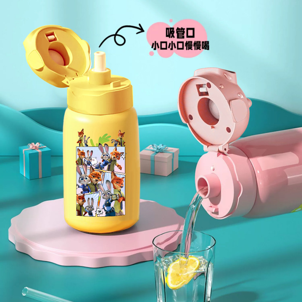 疯狂动物城朱迪尼克指纹水杯密码水杯316学生智能指纹解锁保温杯,淘宝优惠券,粉丝福利购,淘宝优惠卷