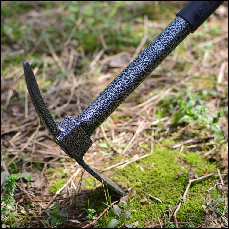 防锈园林合金钢塑柄小锄头 铁柄两用锄挖土刨地栽种挖竹笋小洋镐 - 图0