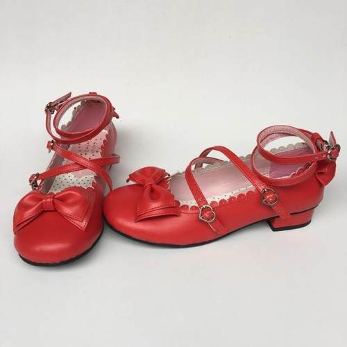 antaina 日系bodyline lolita鞋茶会鞋糖果色圆头蝴蝶结9988 多色 - 图1