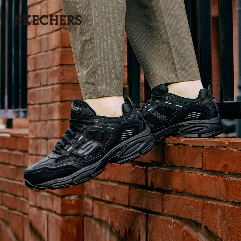 Skechers斯凯奇男鞋夏季厚底户外鞋运动休闲鞋百搭复古增高老爹鞋