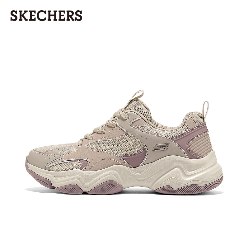 斯凯奇春季女一脚蹬休闲运动鞋复古老爹鞋厚底增高云朵泡芙鞋,淘宝优惠券,粉丝福利购,淘宝优惠卷