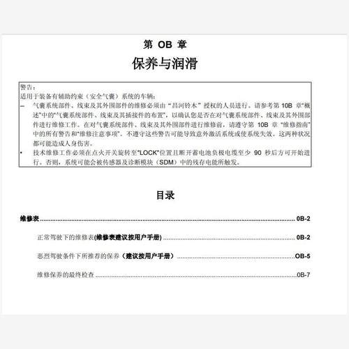 2007年铃木浪迪朗迪原厂维修保养手册电路图资料正时发动机针脚 - 图0