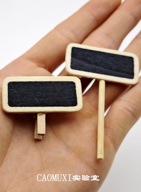 微景观摆件 造景 迷你木质小黑板创意路牌微缩盆栽多肉装饰小配件