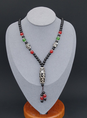 天珠 九眼天珠 西藏天珠 玛瑙天珠毛衣链 银行会销礼品直播供货