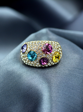 日韩满天星碎钻水晶轻奢设计冷淡