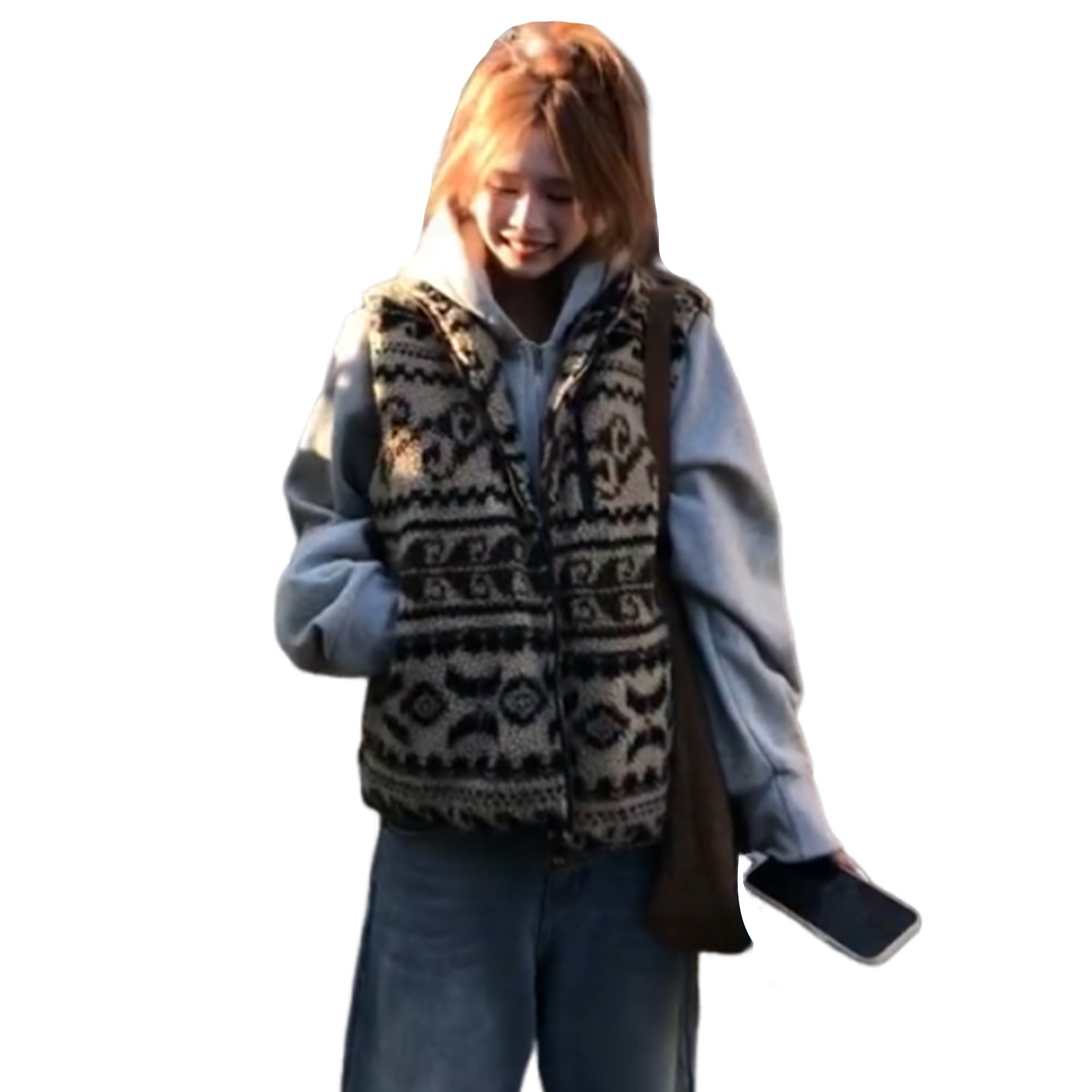 145小矮个子费尔岛羊羔毛摇粒绒马甲外套150CM叠穿马夹短款上衣XS,淘宝优惠券,粉丝福利购,淘宝优惠卷