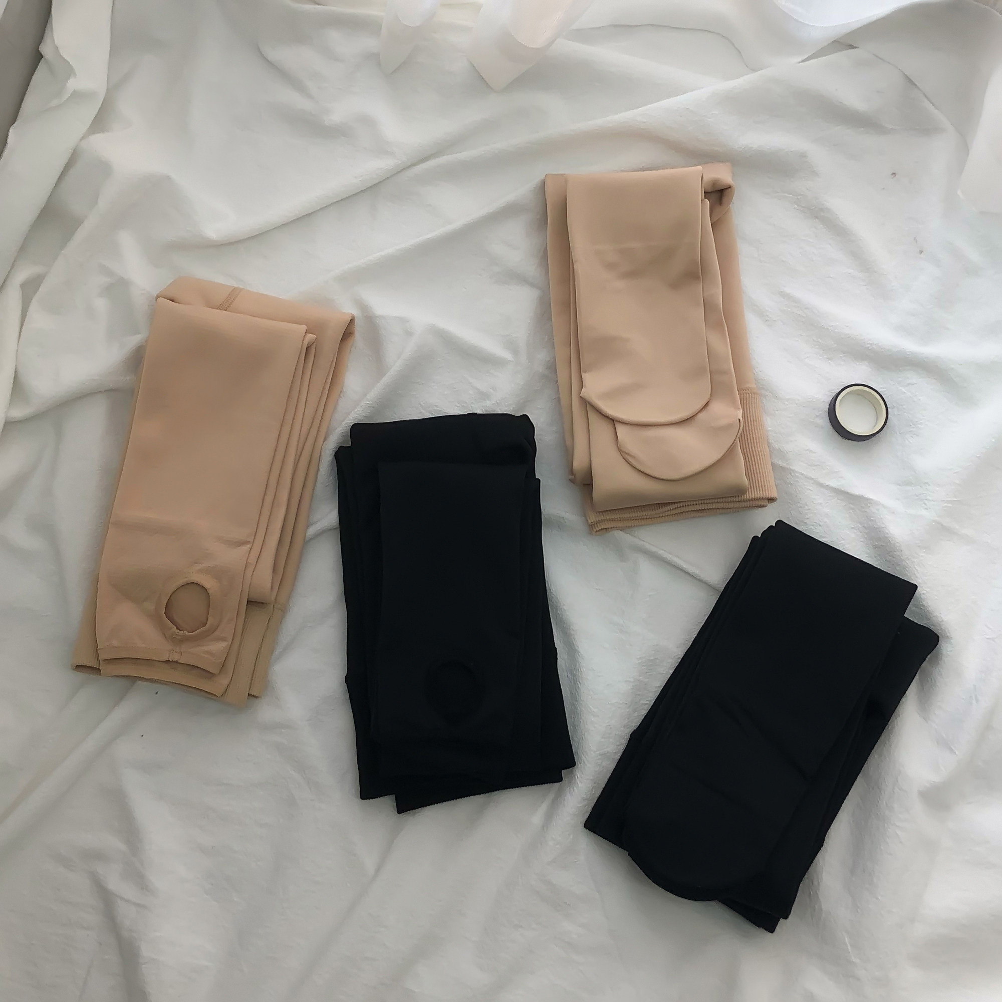 矮小个子145小码加绒肉色打底裤女150秋冬光腿神器薄绒连裤袜XS码 - 图2