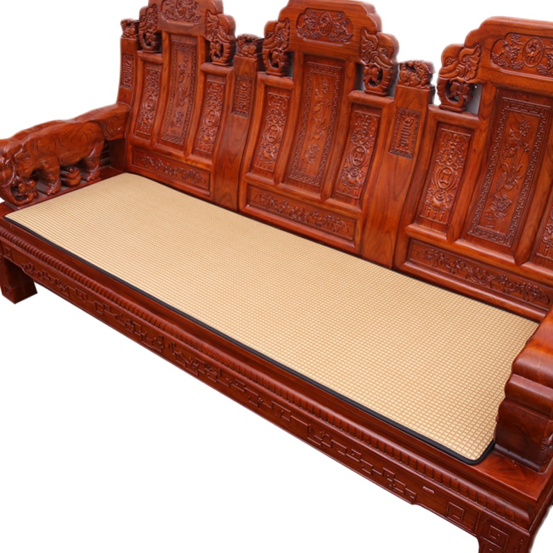 夏季实木沙发垫凉席沙发垫藤席红木沙发垫子加厚办公沙发坐垫定制