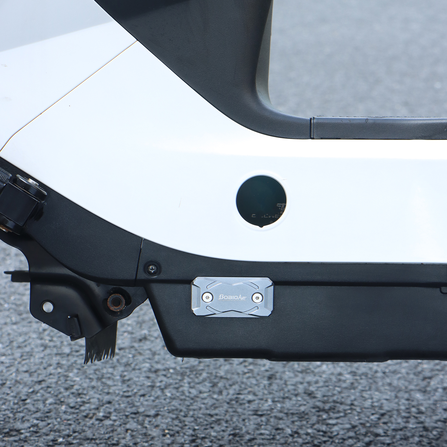 适用九号MZMix车架铭牌盖MZMAX出产牌遮丑装饰侧盖MZ110改装配件 - 图0