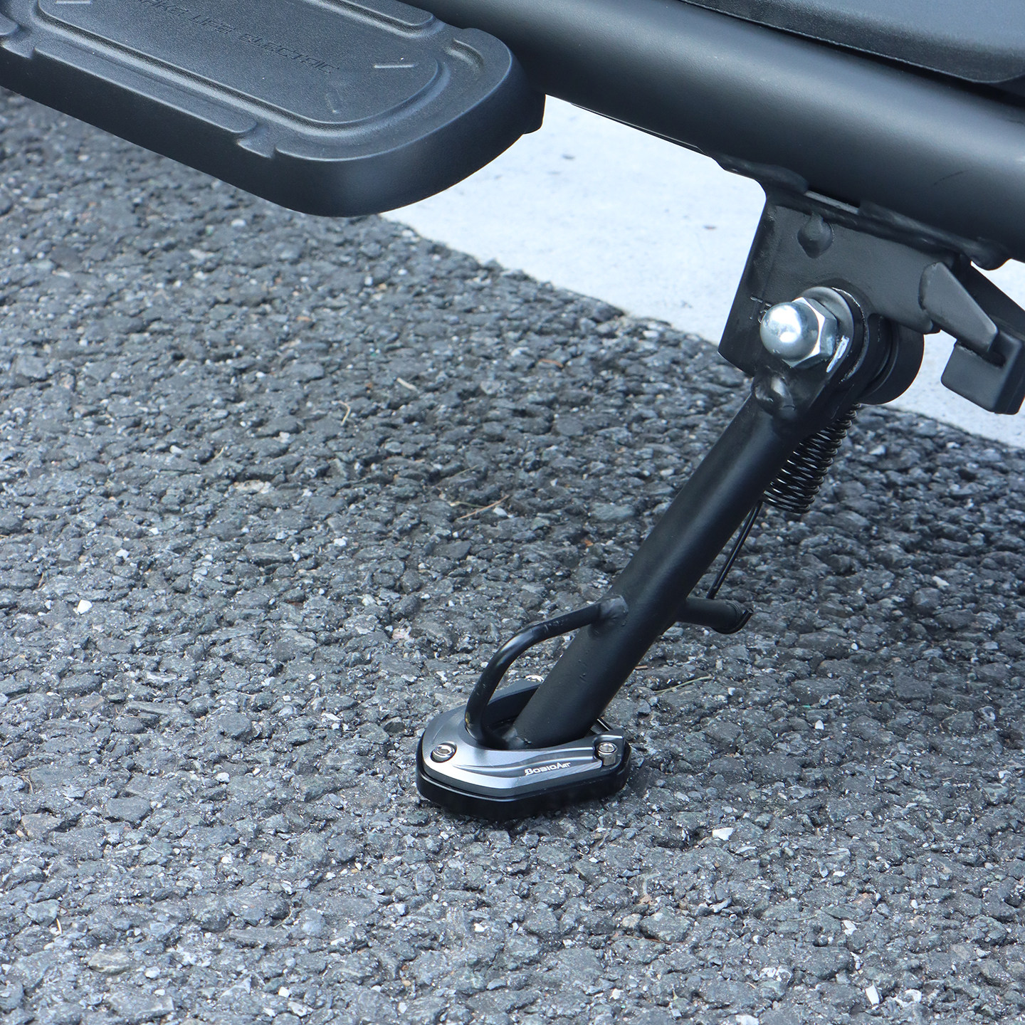 新款适用于小牛U1 one边撑底座加高防滑电动车侧踢边撑垫改装配件,淘宝优惠券,粉丝福利购,淘宝优惠卷