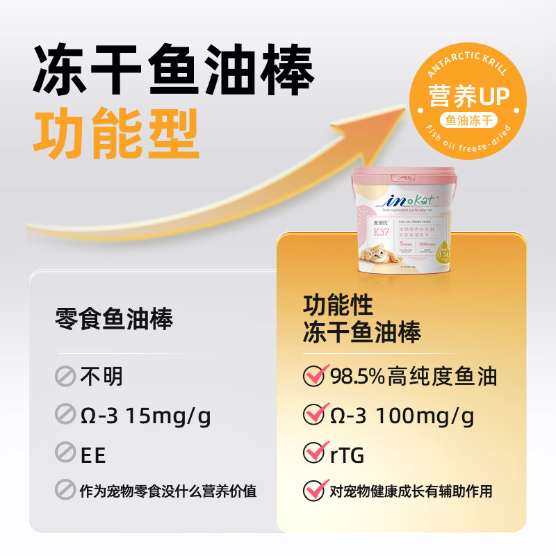 麦德氏鱼油冻干棒猫咪宠物零食美毛护肤狗狗磷虾油防掉毛鸡肉营养,淘宝优惠券,粉丝福利购,淘宝优惠卷