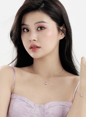 可定制刻字珂里星梦系列原创设计璀璨浪漫星光千纸鹤S925银项链