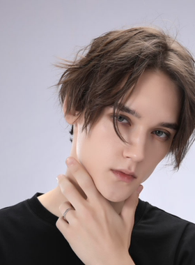 青丝缠绕锆石符号infin情侣款对