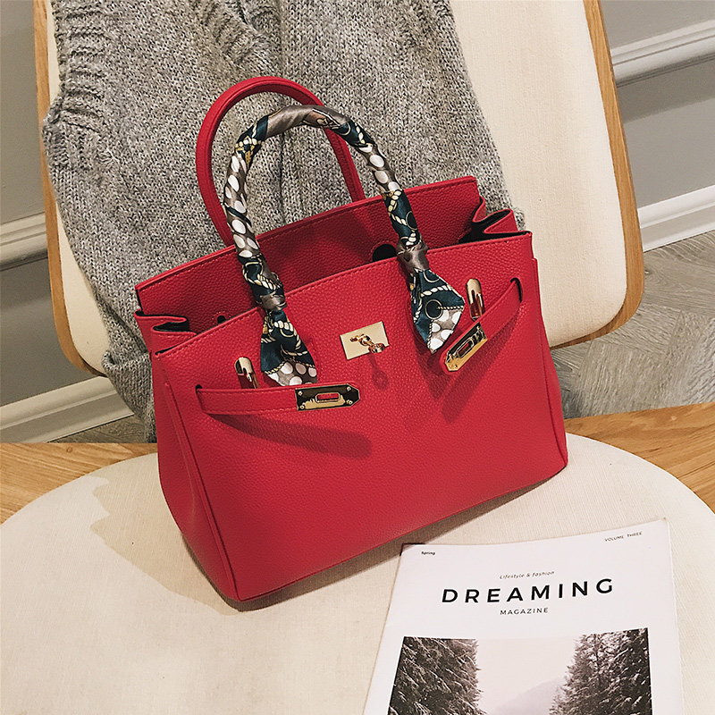 红色包包女手提新娘包结婚2025新款潮大容量气质时尚铂金包斜挎包,淘宝优惠券,粉丝福利购,淘宝优惠卷