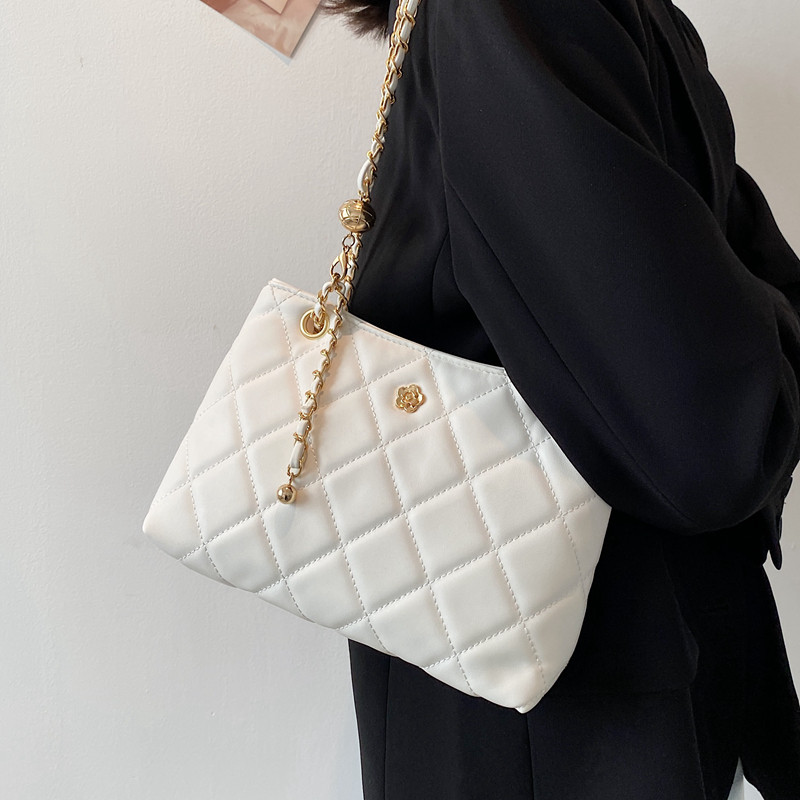 大容量包包女秋冬百搭2025新款时尚斜挎包菱格链条单肩腋下小方包,淘宝优惠券,粉丝福利购,淘宝优惠卷