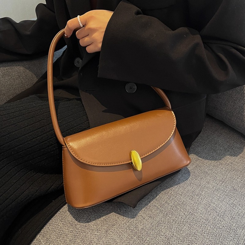 高级感小众设计包包女2025新款秋冬百搭通勤单肩包复古腋下法棍包,淘宝优惠券,粉丝福利购,淘宝优惠卷