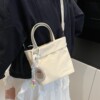 Canvas portable bucket bag fashionable casual crossbody bag