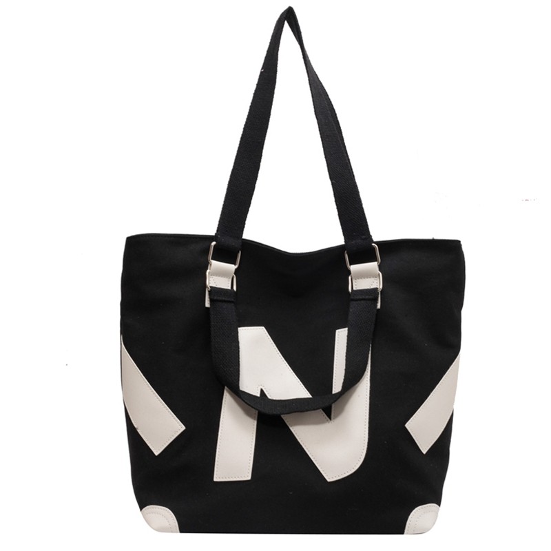 休闲大容量帆布包包女2025新款日系上课手提袋ins学生单肩托特包,淘宝优惠券,粉丝福利购,淘宝优惠卷