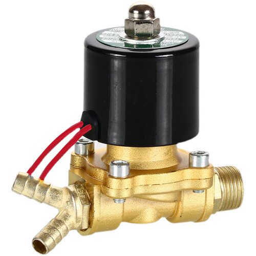 货车电磁淋水阀24V汽车4分铜电子阀刹车放水阀开关轮胎淋水器配件 - 图3