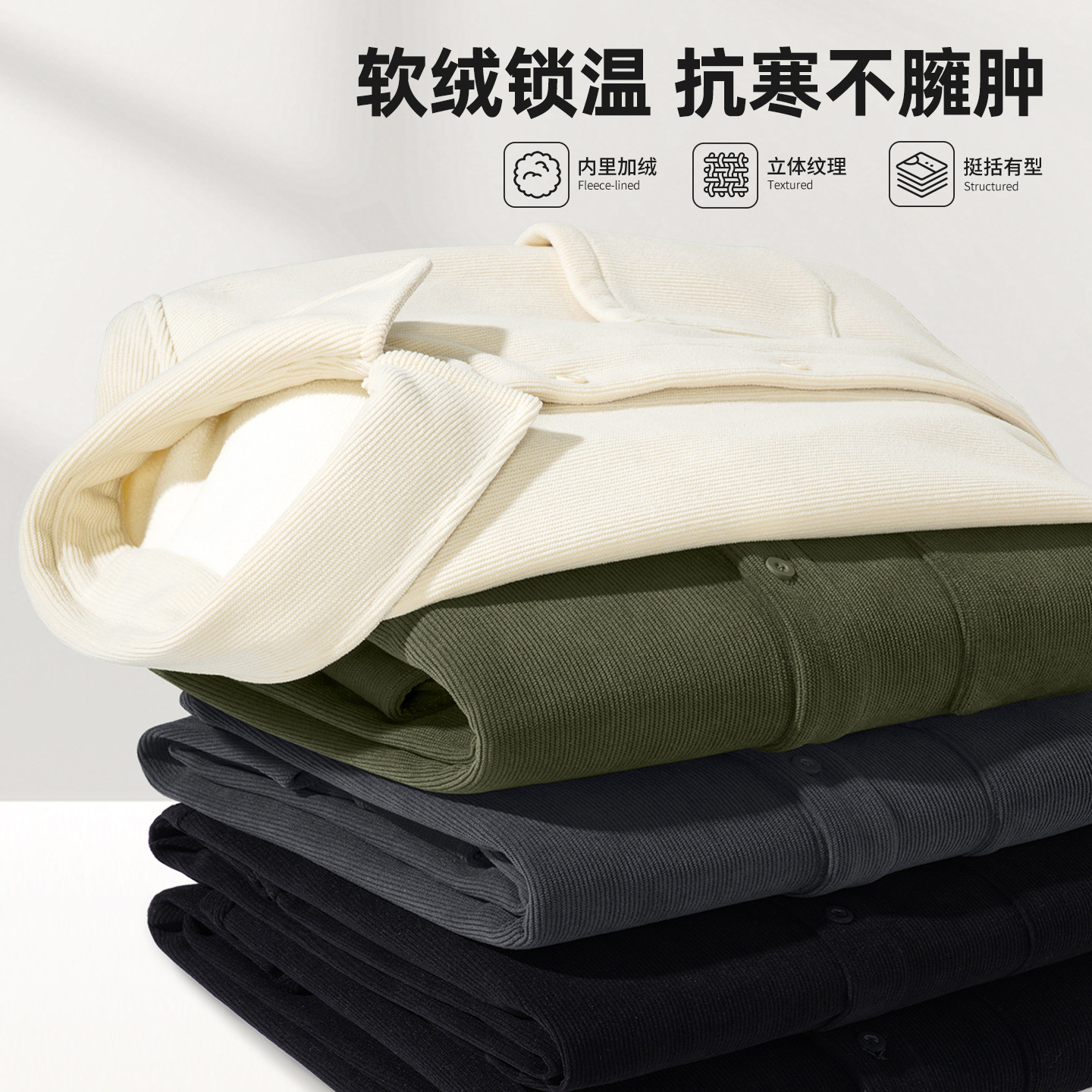 真维斯衬衫男款秋冬款外套男加绒男士直筒裤气质一整套ootd穿搭Q,淘宝优惠券,粉丝福利购,淘宝优惠卷