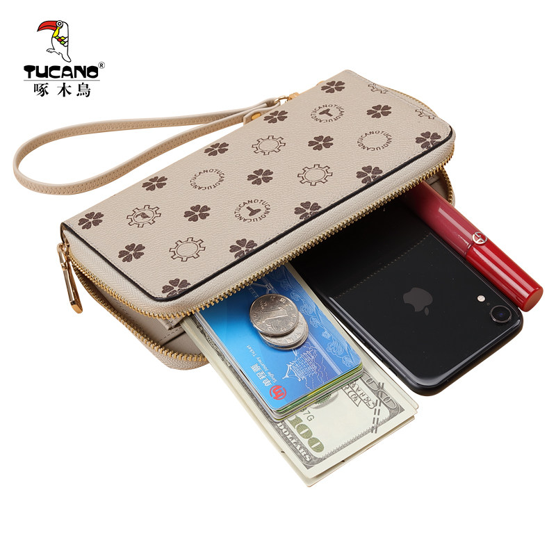 啄木鸟2020新款多功能长款零钱包 啄木鸟七好钱包