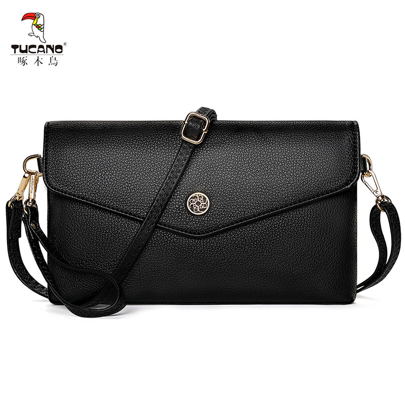 啄木鸟2020新款潮中年妈妈包斜挎包 啄木鸟七好女士包袋