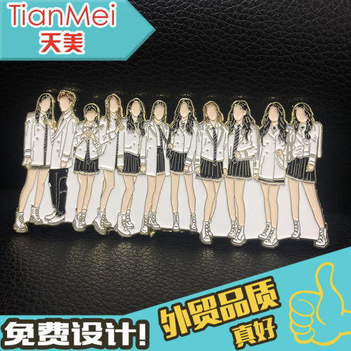 金属徽章定做冰箱贴胸章奖章纯银纪念章制作司订班徽校徽胸针定制 - 图2