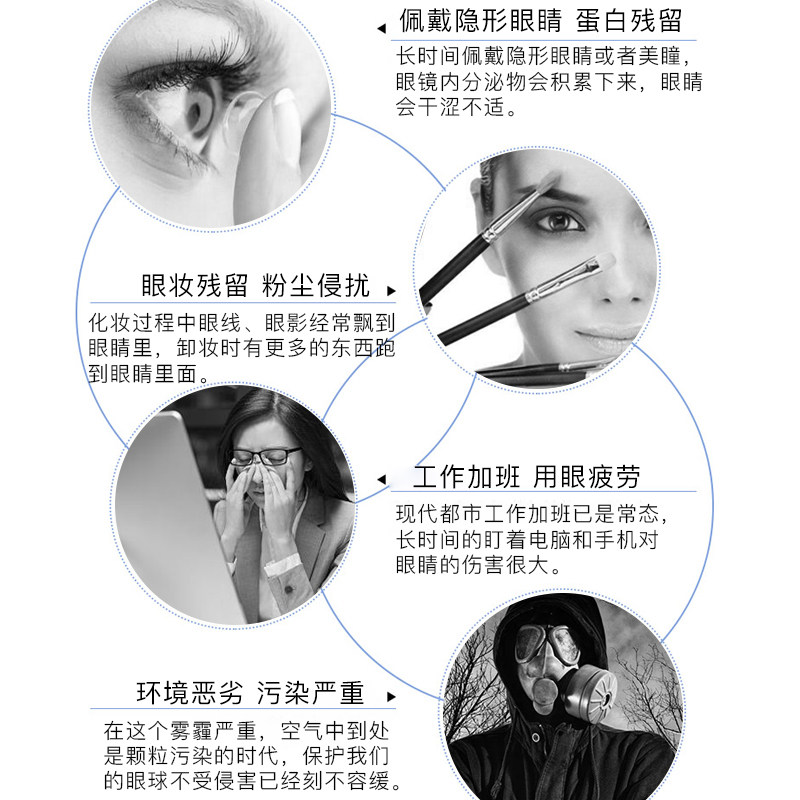 咔薇乐spa同款kw护理缓解清洗液 千金大药房眼部保健