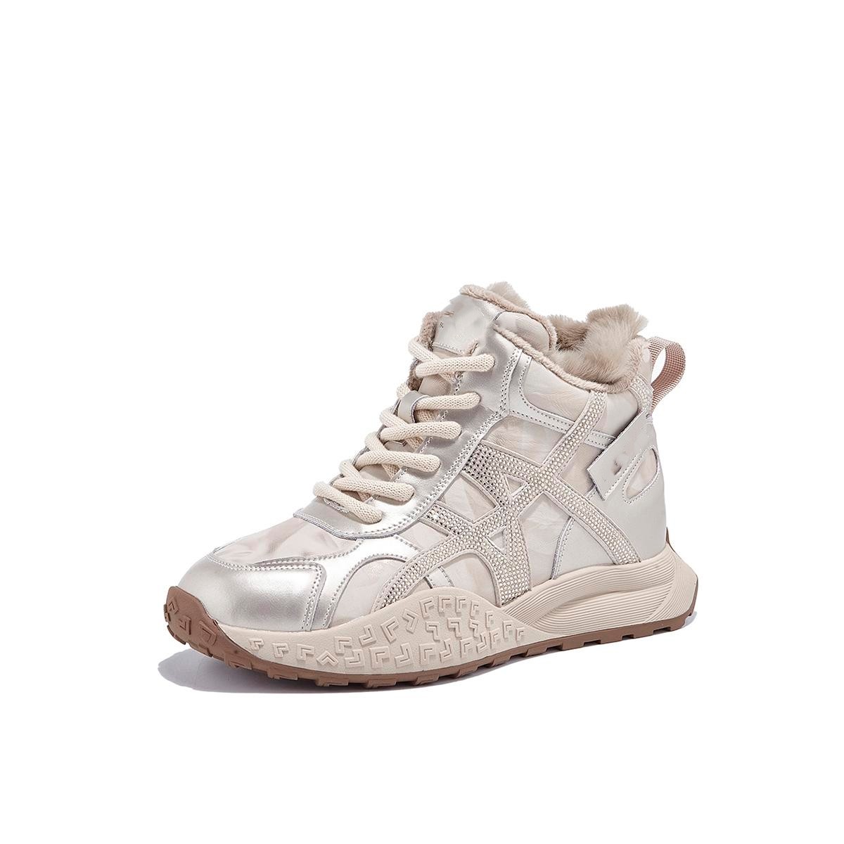 厚底真皮加绒高帮阿甘鞋女2025冬季新款保暖老爹鞋百搭休闲运动鞋,淘宝优惠券,粉丝福利购,淘宝优惠卷