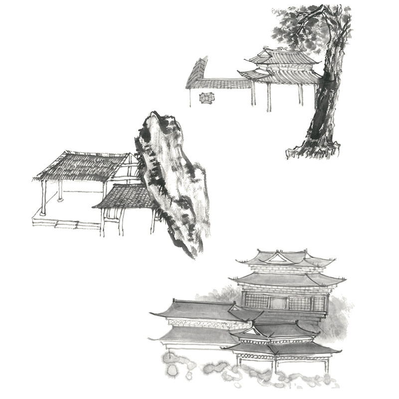 国画书老年大学教材书中国写意画轻松学临摹范本墨点美术绘画成人初学者自学工笔画妙笔丹青国画入门零基础教程书写意山水画书籍